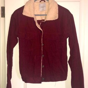 Corduroy maroon jacket